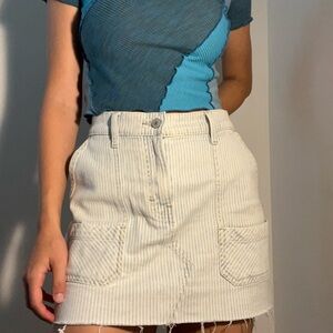 Lucky Brand Cream Mini Skirt